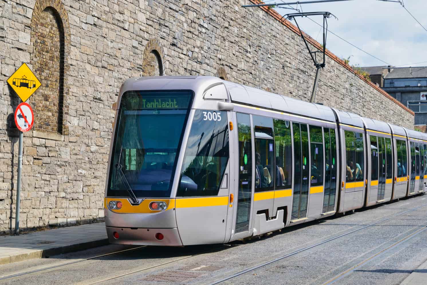 The Luas tram in Dublin